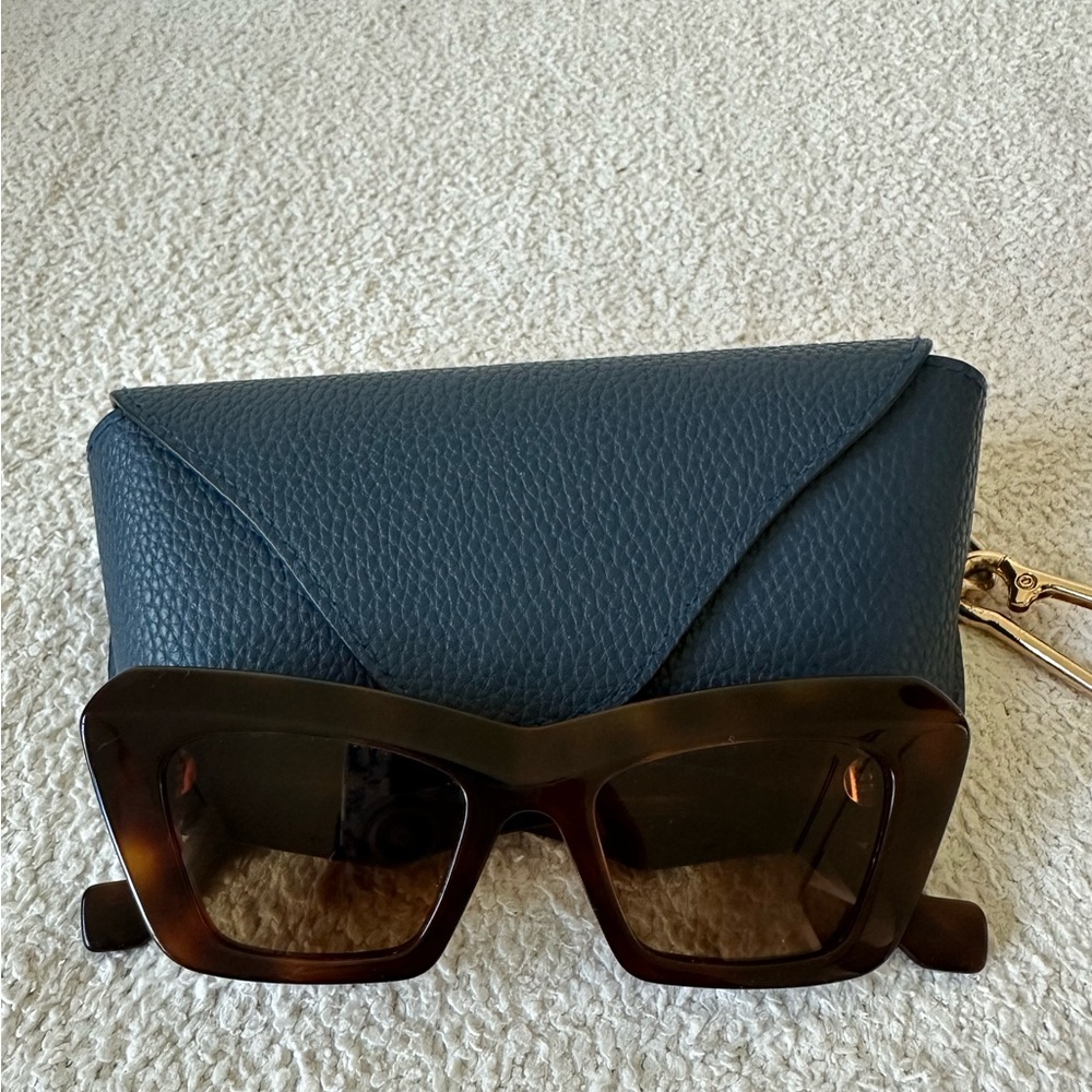 Loewe Cat-eye tortoiseshell acetate sunglasses
